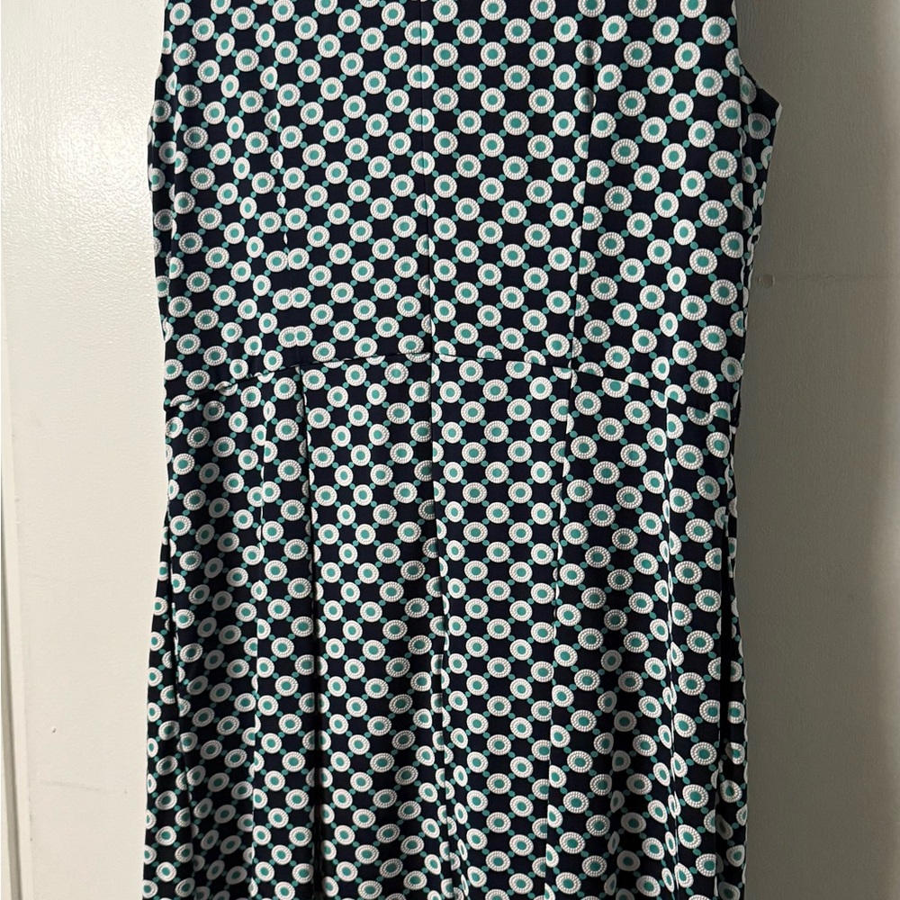 Liz Claiborne Black and Blue Geometric Midi Skirt